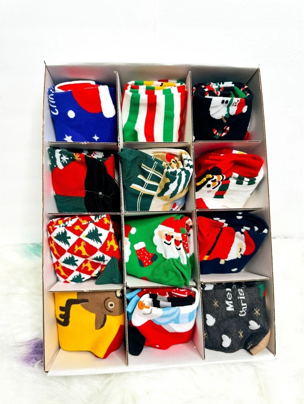 12 Days SOCKS CHRISTMAS Advert Calendar Gift
